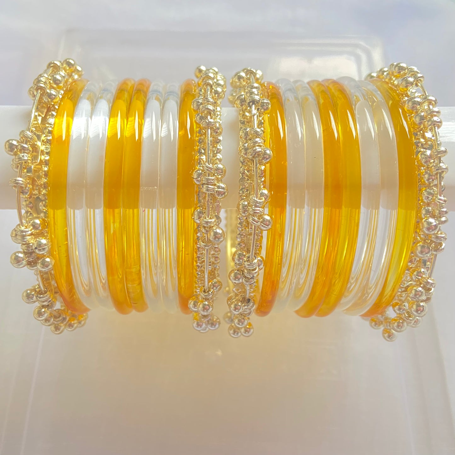Golden Jelly & Water Bangles Combo