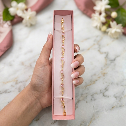 Tulip Bracelet (Gold Pink)🌷
