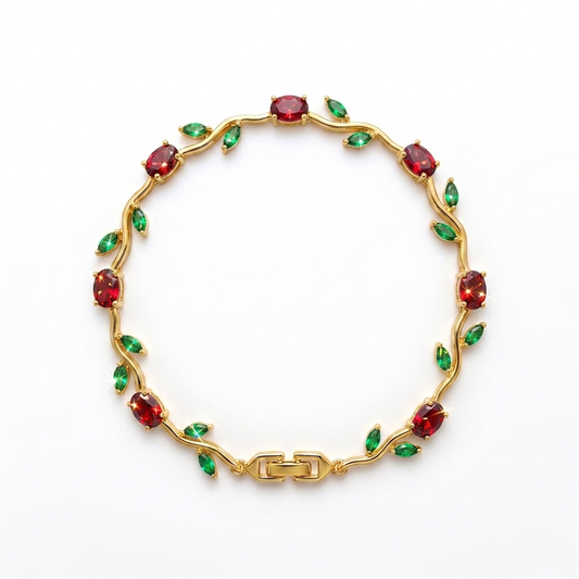 Tulip Bracelet (Red & Green)🌷