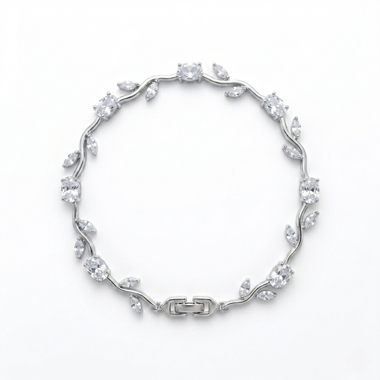 Tulip Bracelet (Silver White)🌷