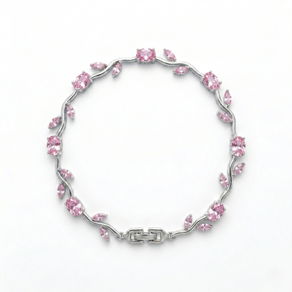 Tulip Bracelet (Silver Pink)🌷