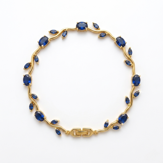 Tulip Bracelet (Gold Blue)🌷