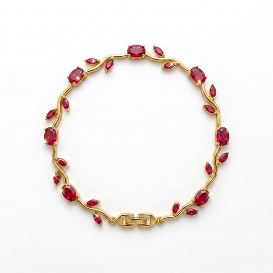 Tulip Bracelet (Gold Red)🌷