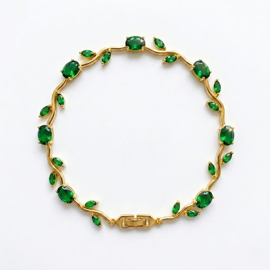Tulip Bracelet (Gold Green)🌷