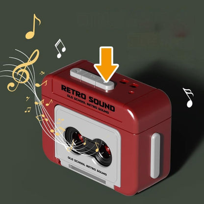 Mini Retro Tape Recorder Keychain