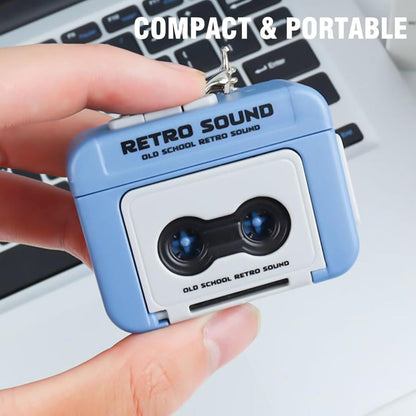 Mini Retro Tape Recorder Keychain