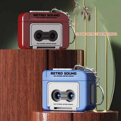 Mini Retro Tape Recorder Keychain