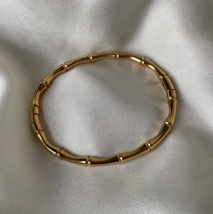 Golden Bamboo Stem Bracelet
