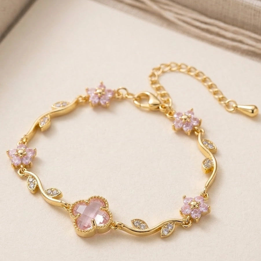 Pink Flora Bracelet
