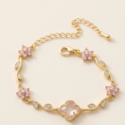 Pink Flora Bracelet