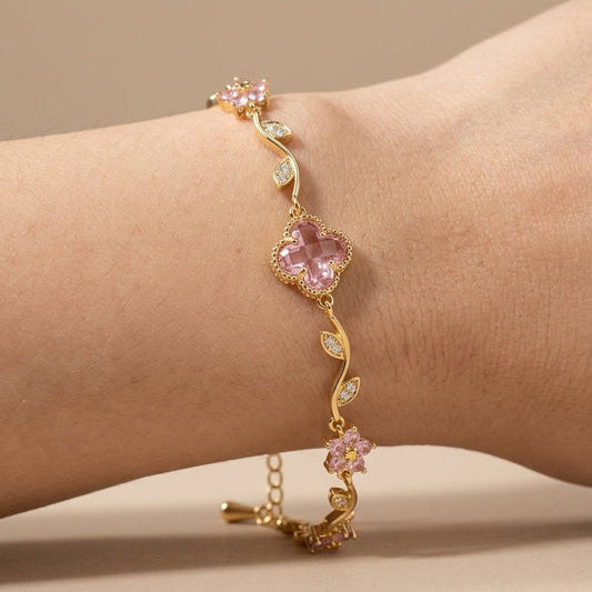 Pink Flora Bracelet