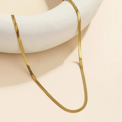 Gold Flat Snake Chain
