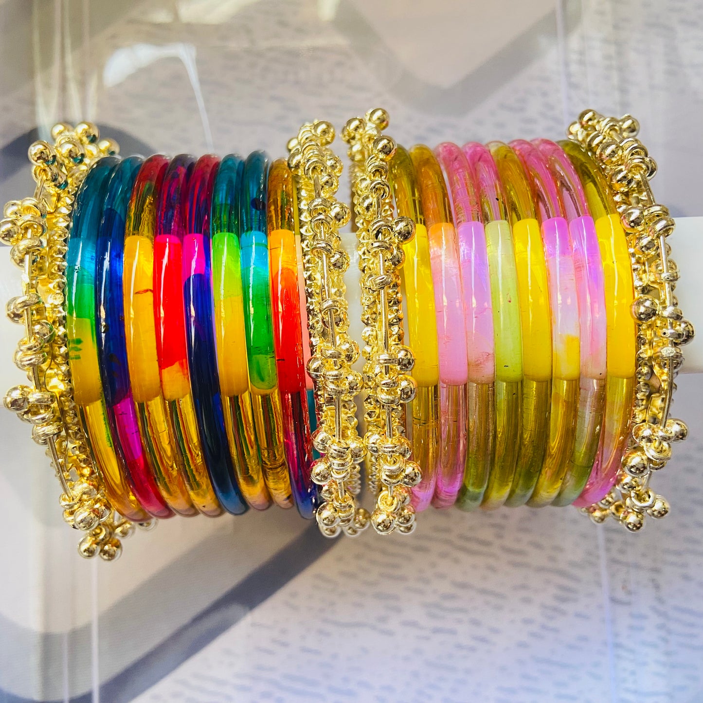 Jelly Bangles Light & Deep Multicolor Combo