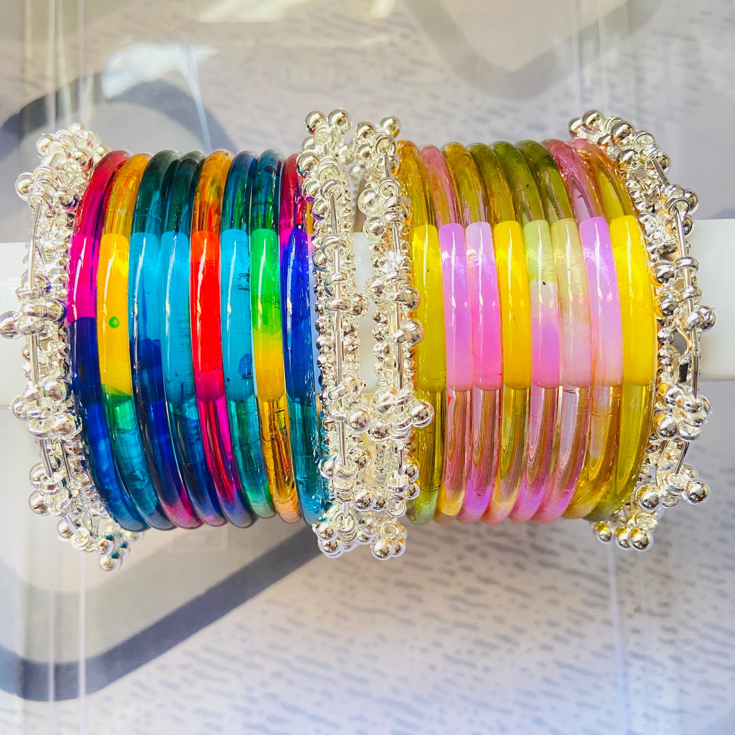 Jelly Bangles Light & Deep Multicolor Combo