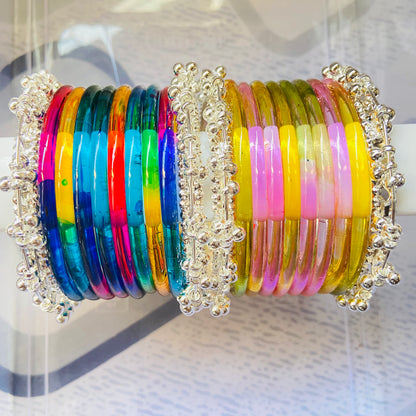 Jelly Bangles Light & Deep Multicolor Combo
