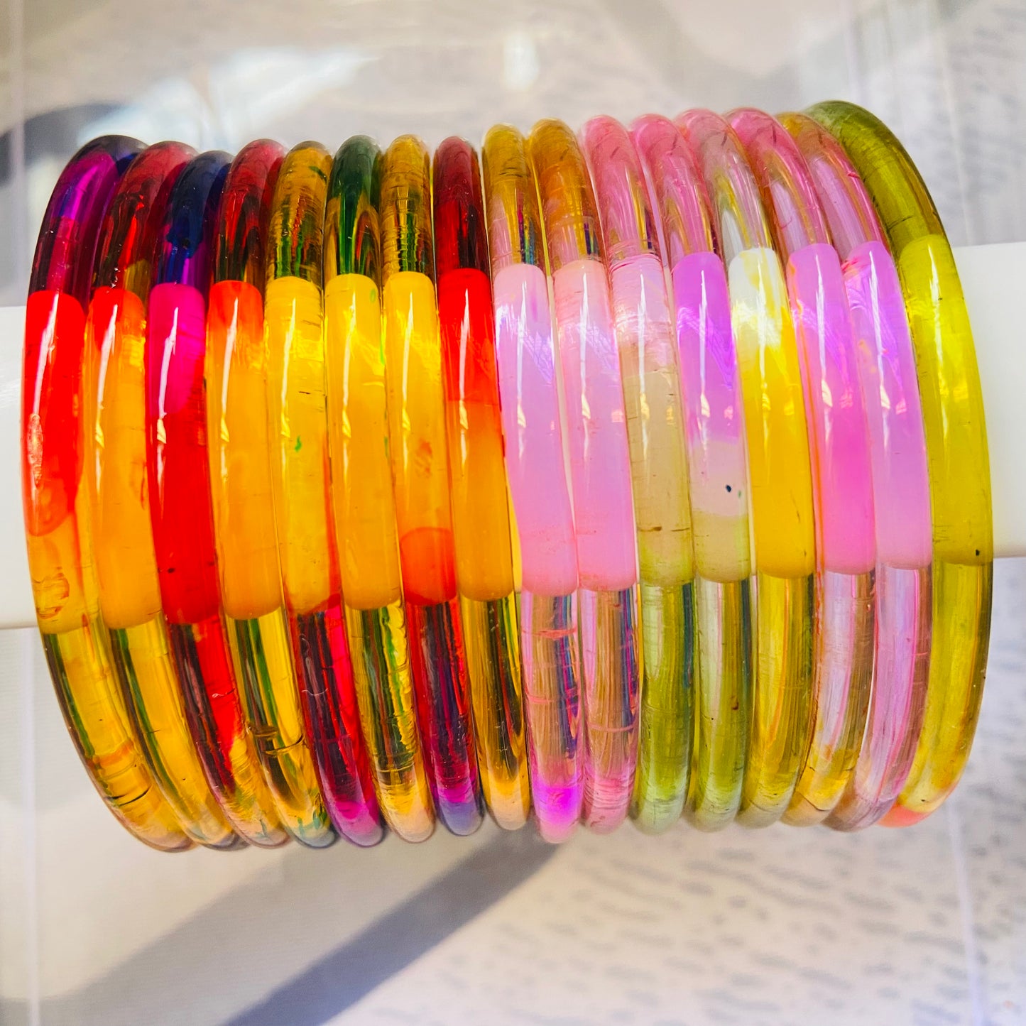 Jelly Bangles Light & Deep Multicolor Combo