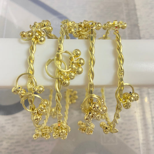 Twisted Kashmiri Ghungroo Bangles