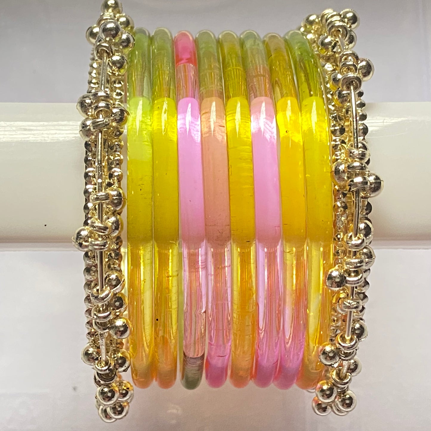 Light Multicolor Jelly Bangles Set