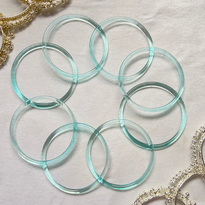 Light Blue Jelly Bangles Set