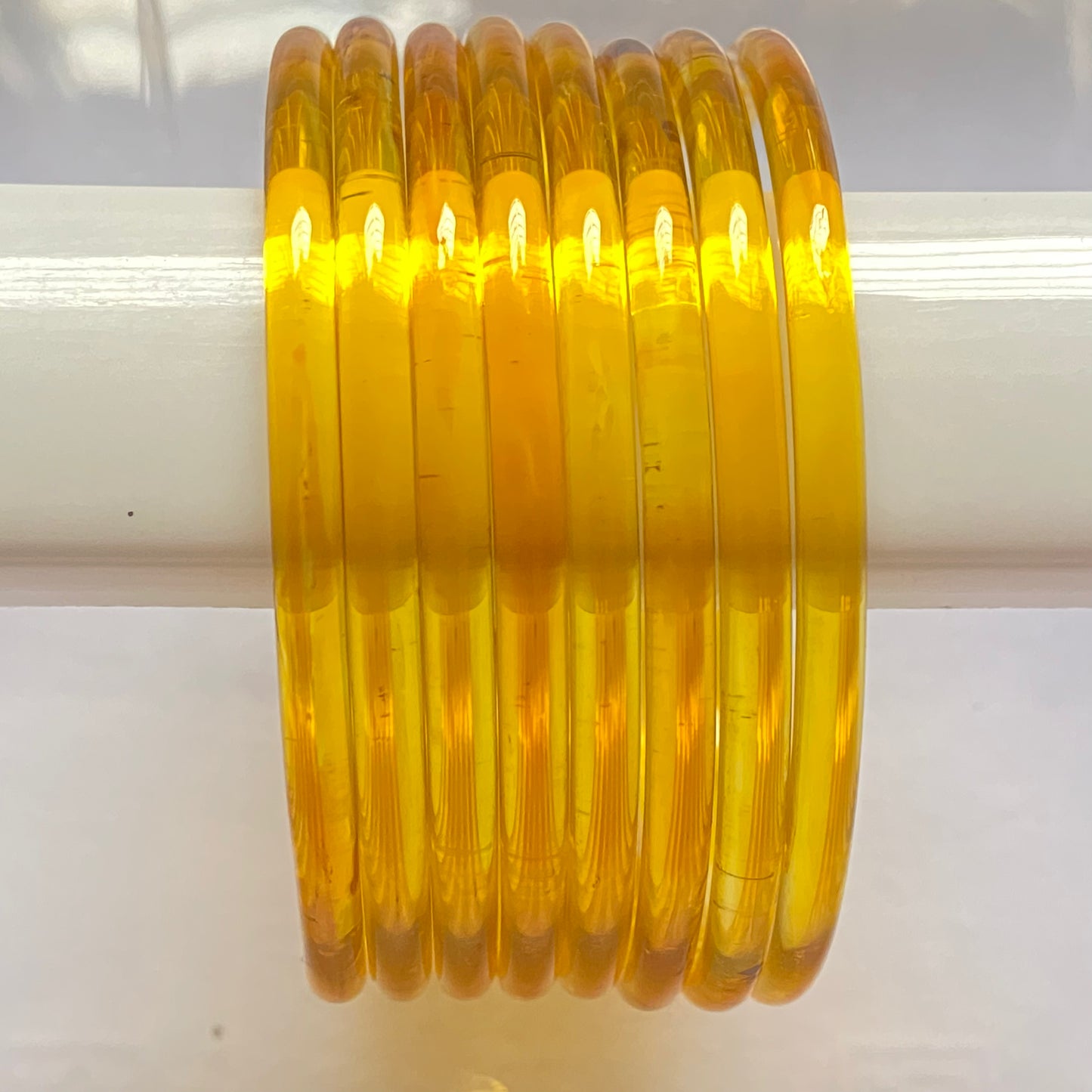 Golden Jelly Bangles Set