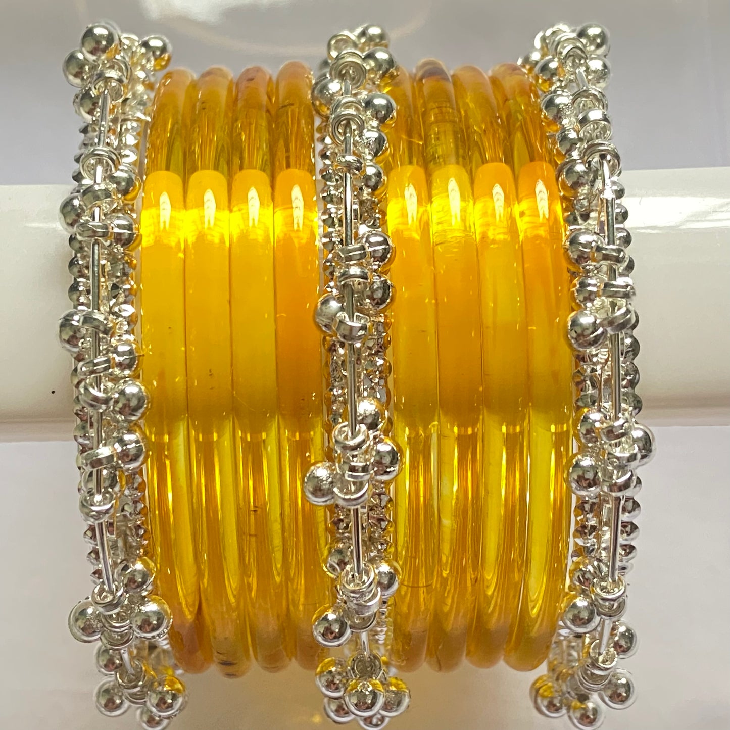 Golden Jelly Bangles Set