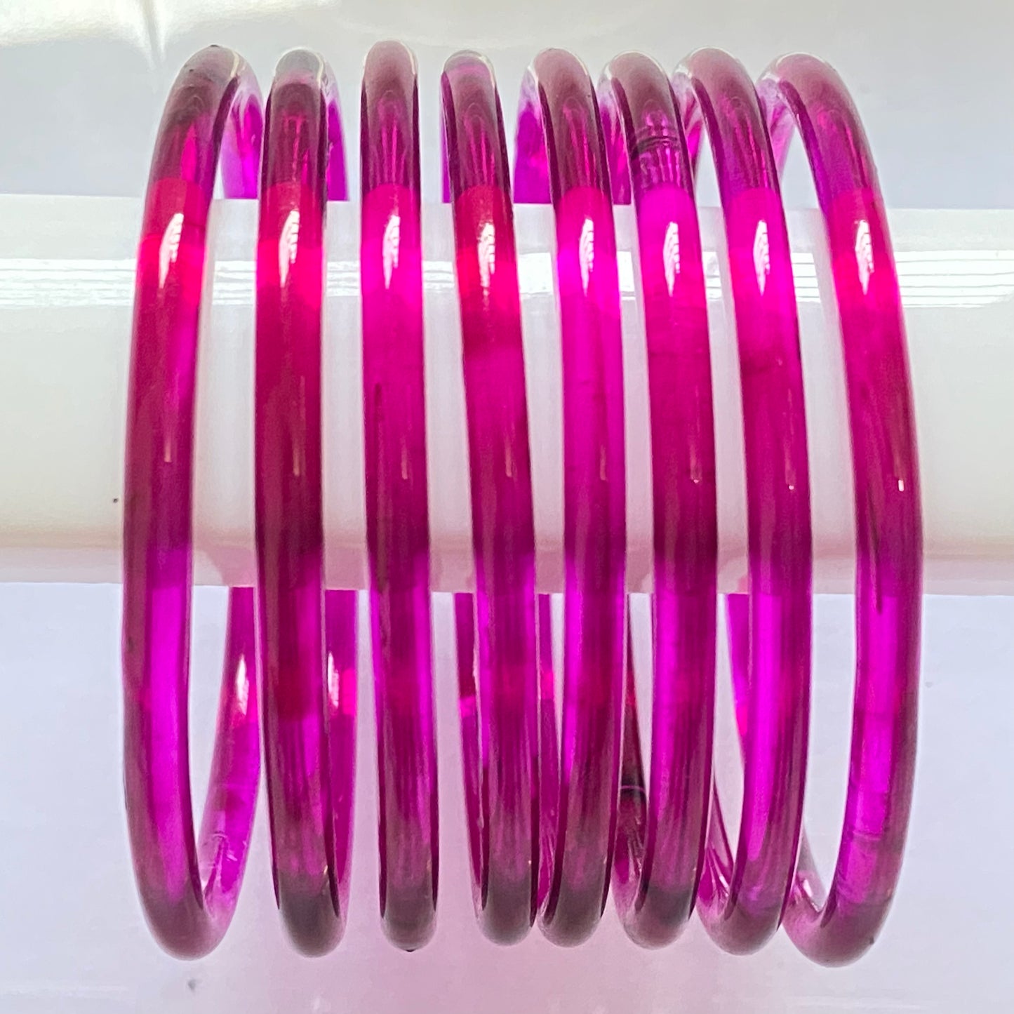Rani Pink Jelly Bangles Set