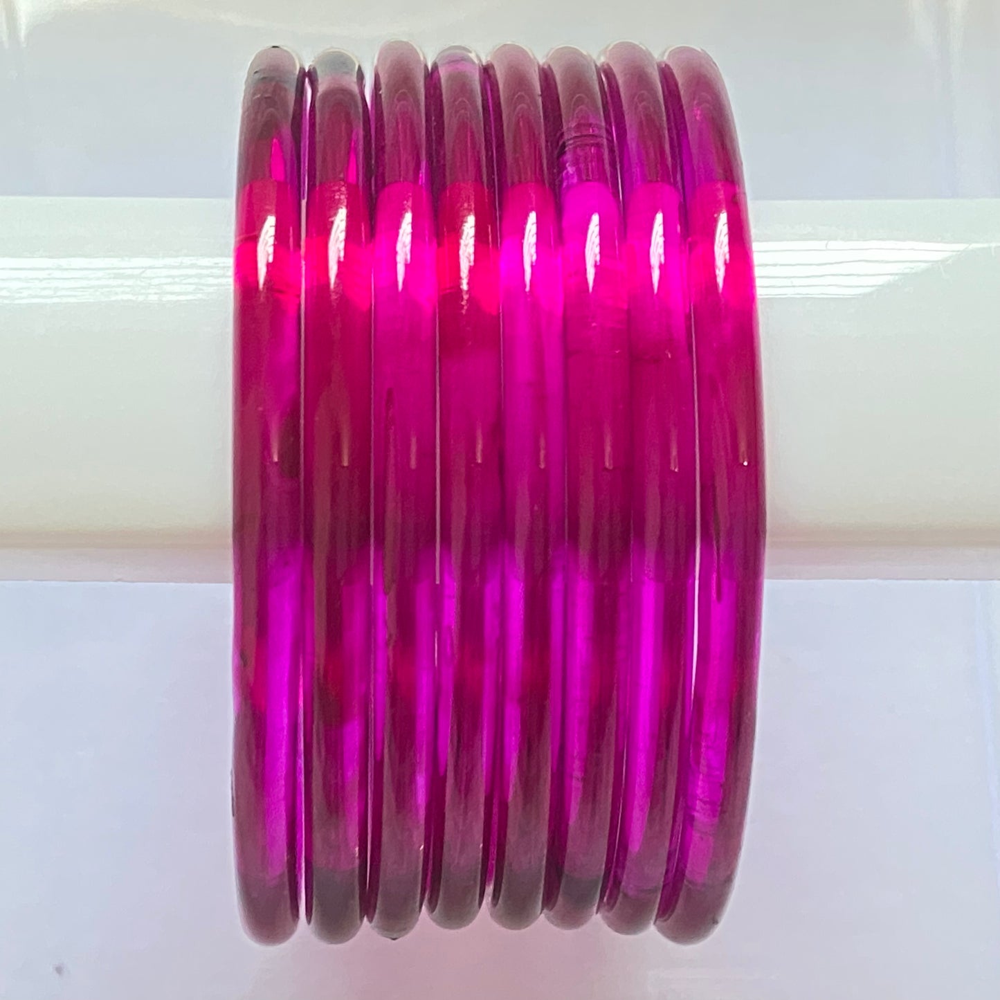 Rani Pink Jelly Bangles Set