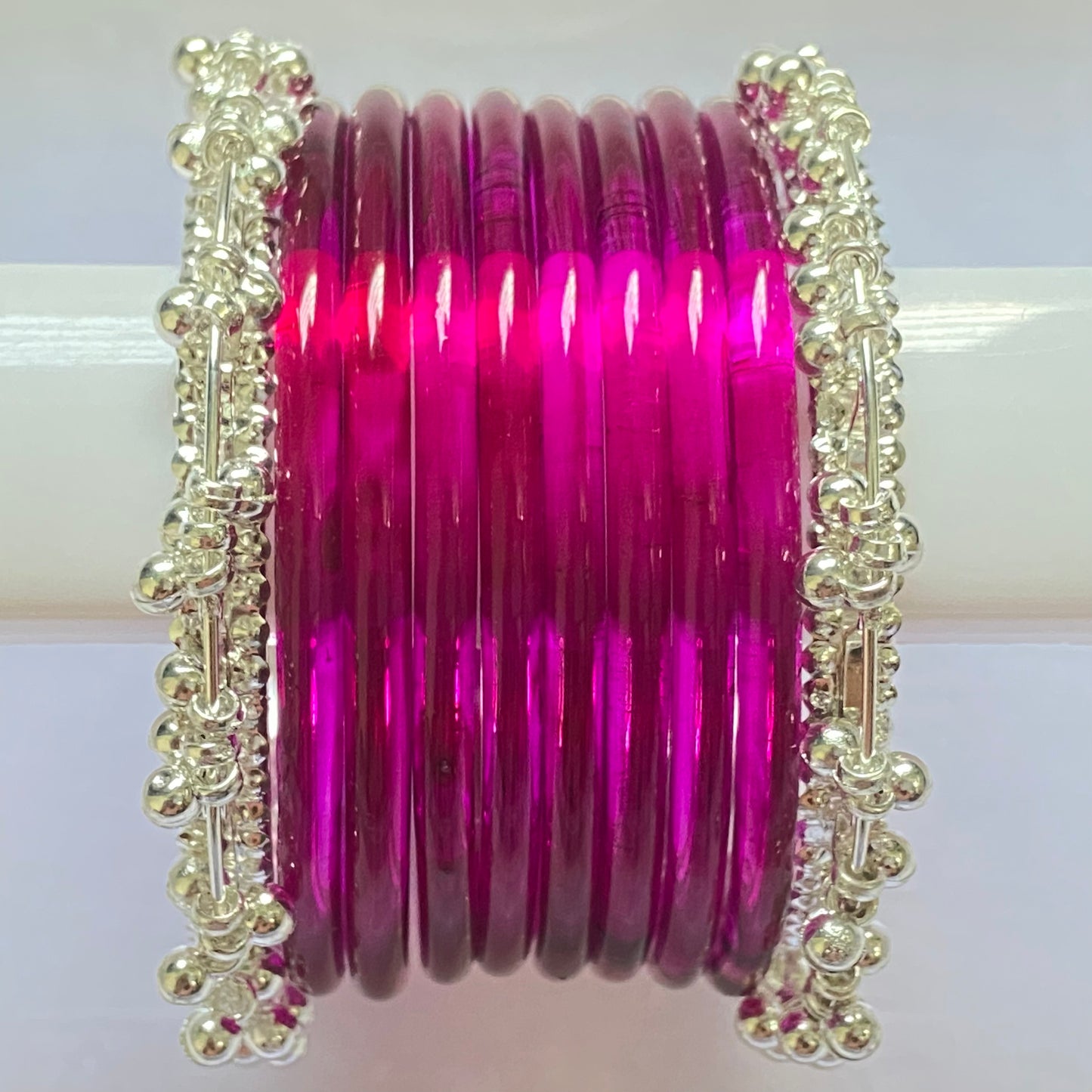 Rani Pink Jelly Bangles Set