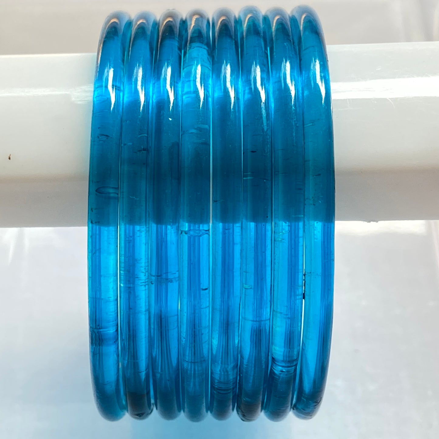 Blue Jelly Bangles Set