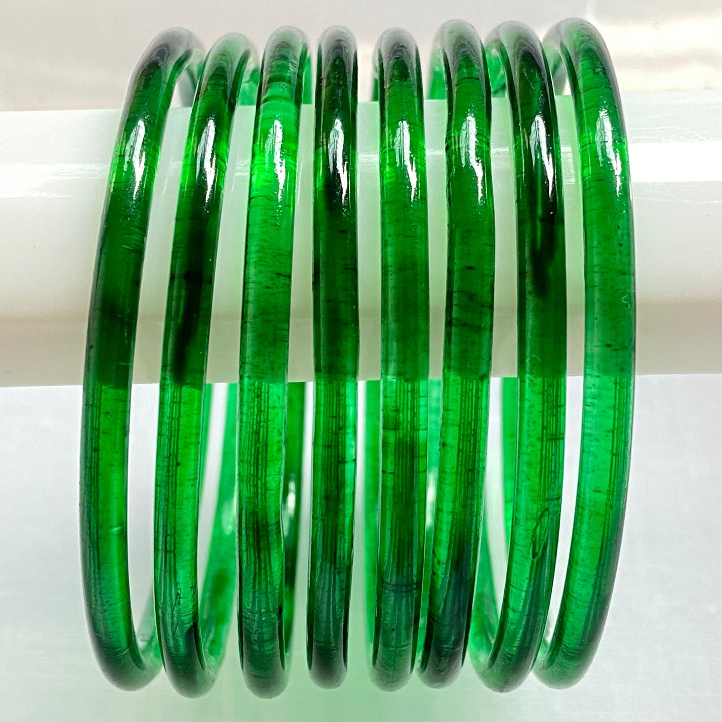 Green Jelly Bangles Set