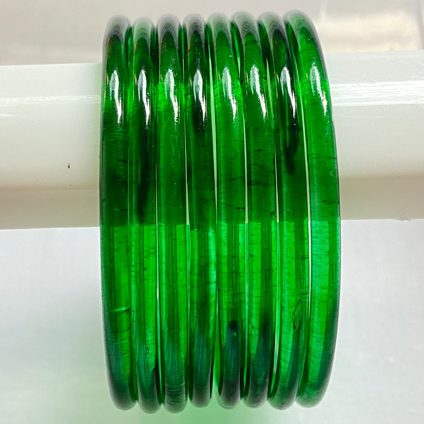 Green Jelly Bangles Set