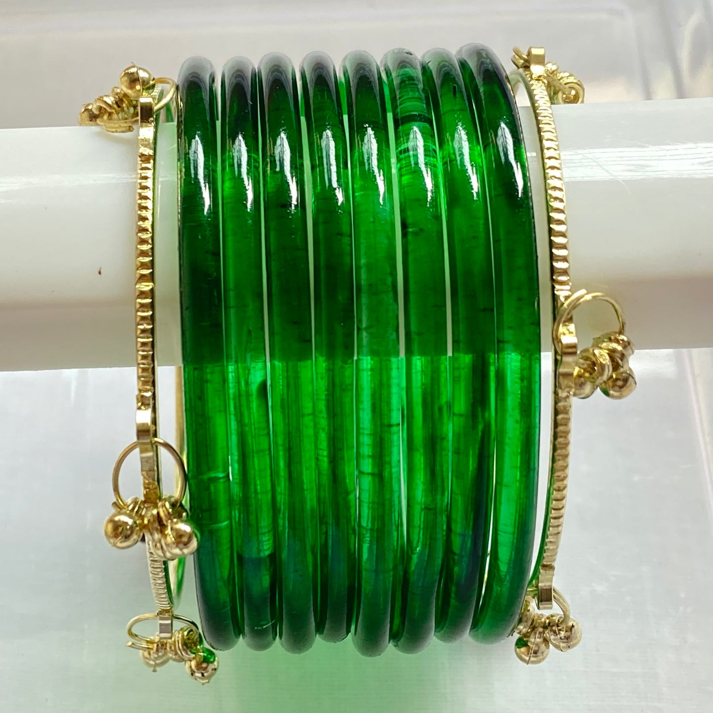 Green Jelly Bangles Set