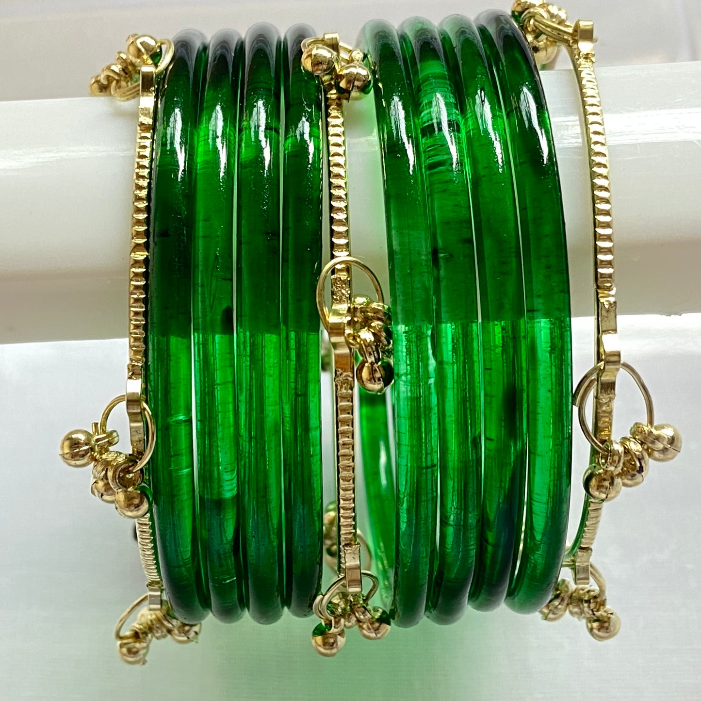 Green Jelly Bangles Set