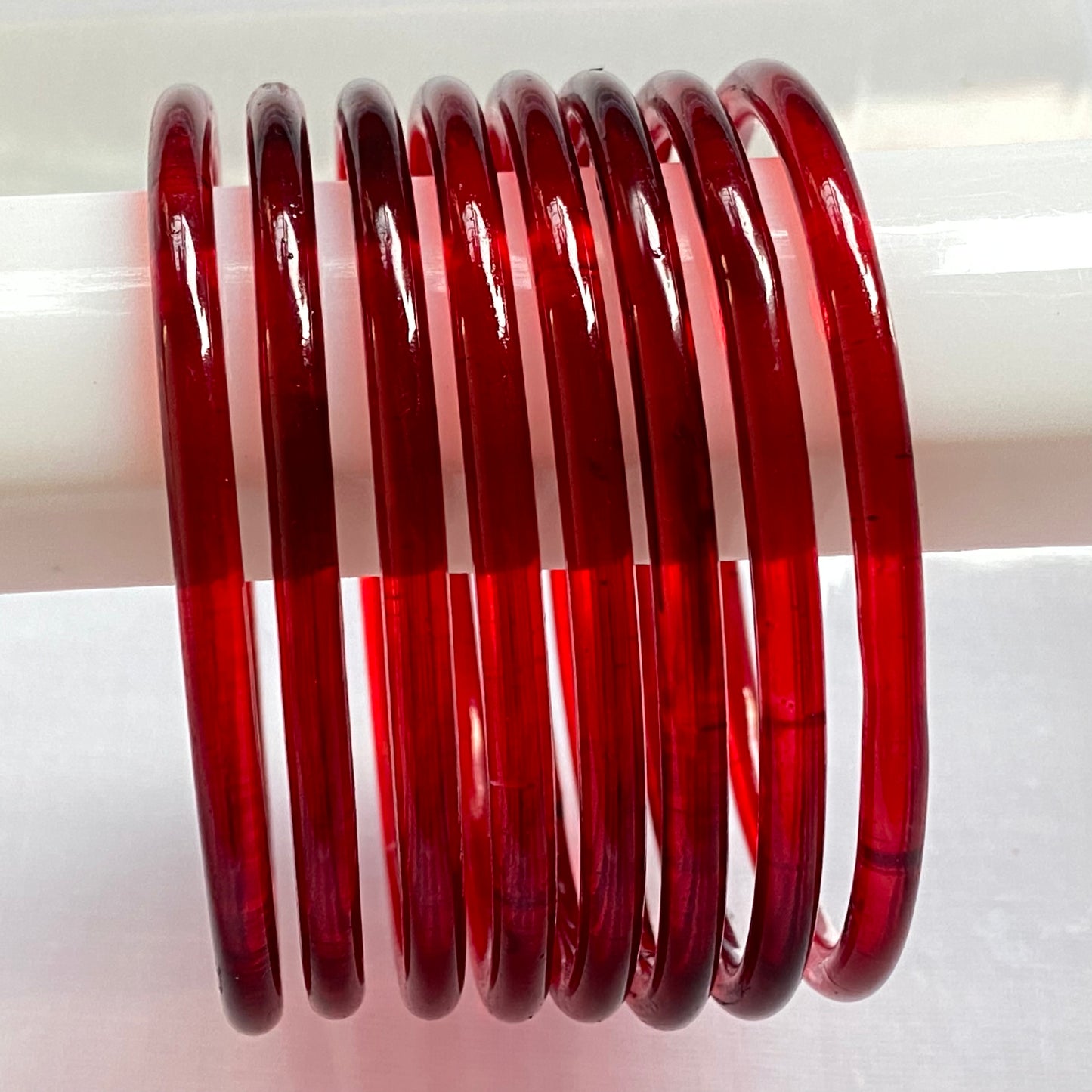 Maroon Jelly Bangles Set