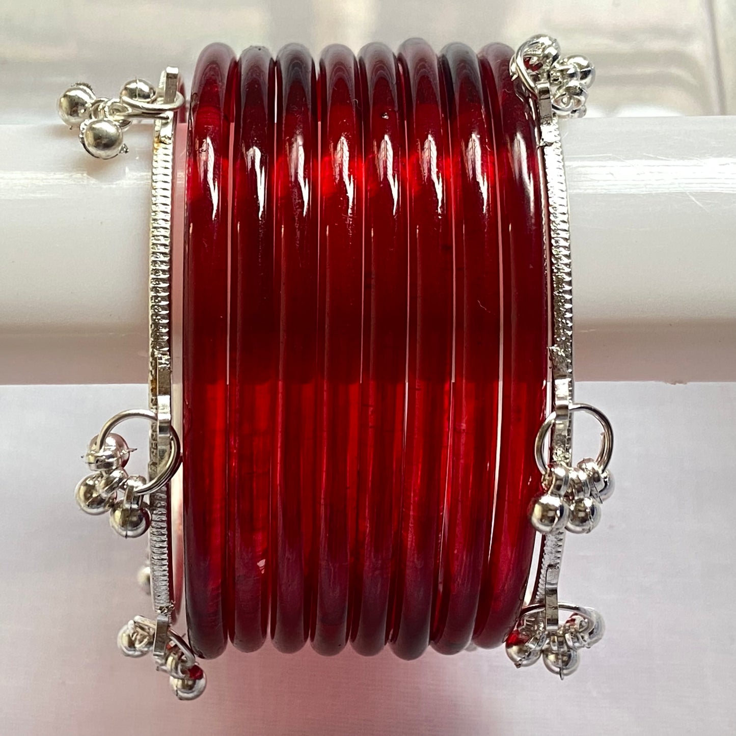 Maroon Jelly Bangles Set