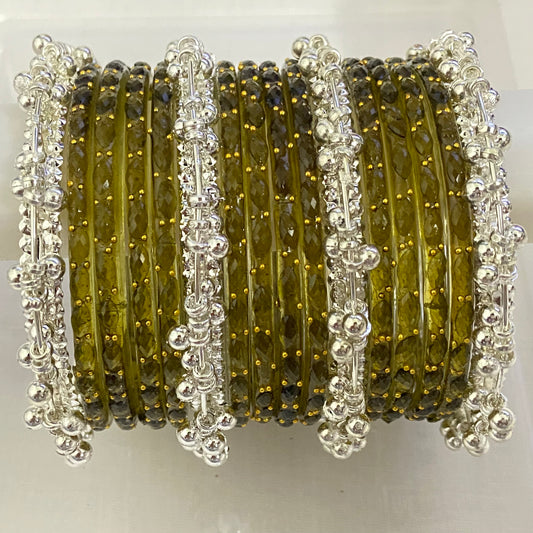 Mehndi Raindrop Bangles Set