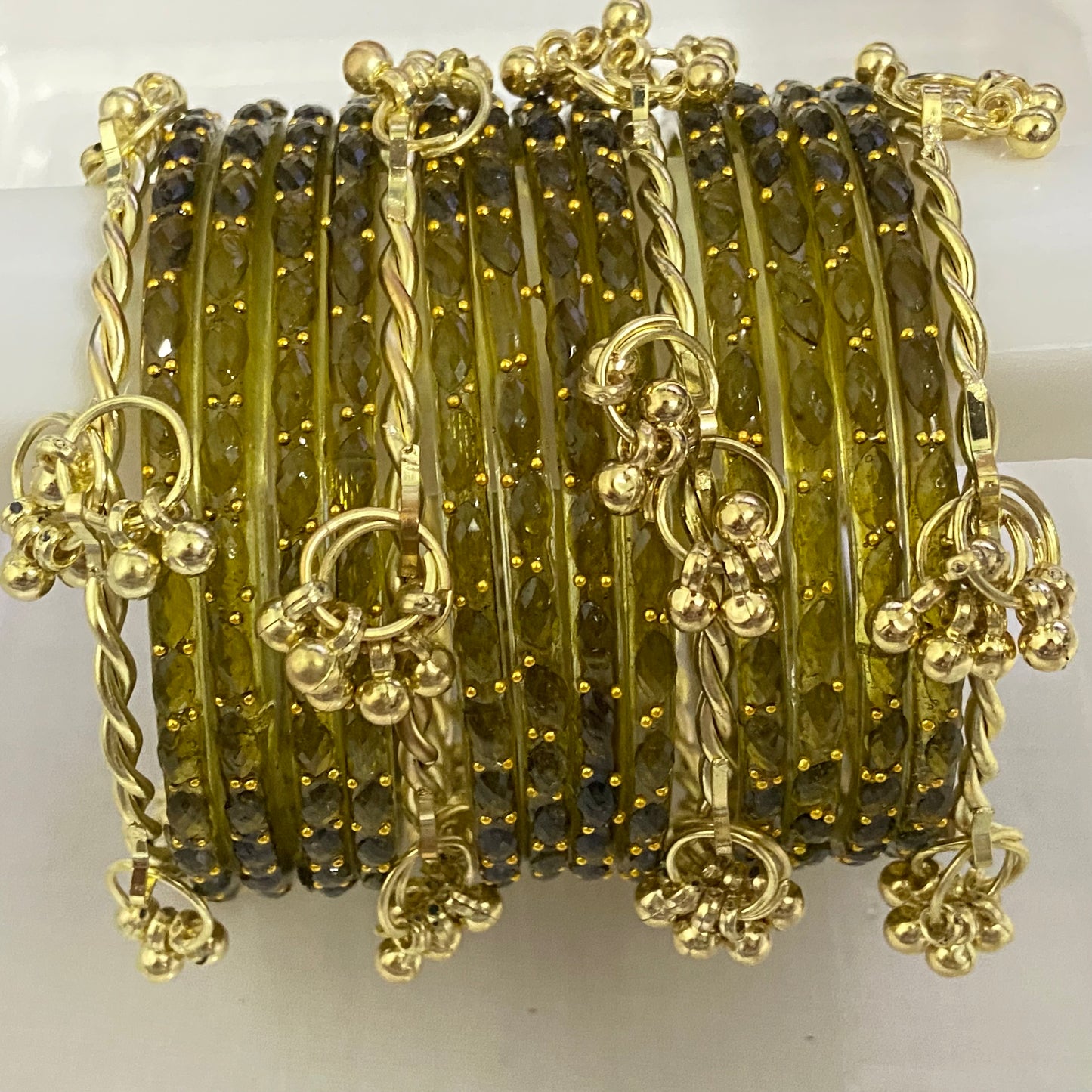 Mehndi Raindrop Bangles Set
