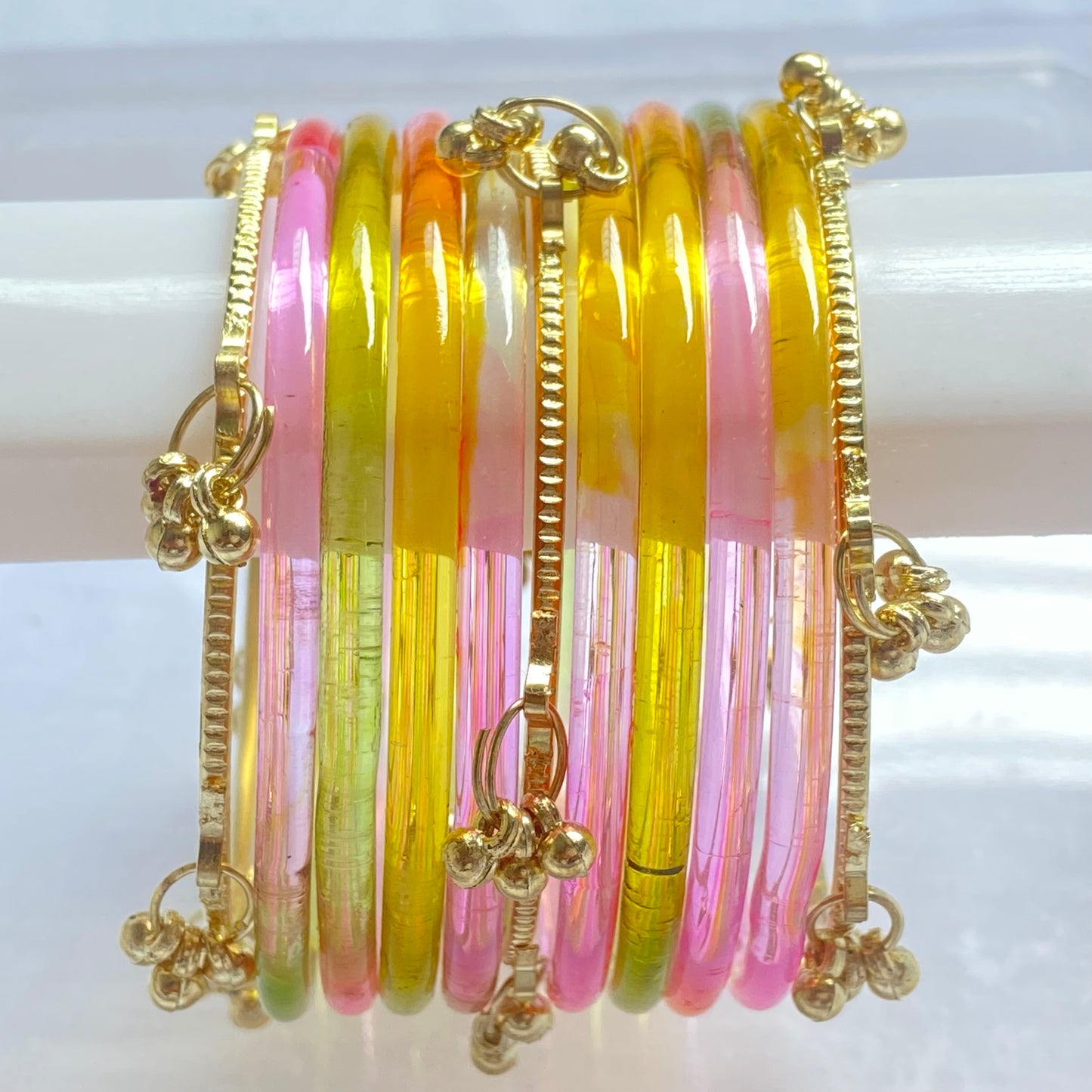 Light Multicolor Jelly Bangles Set