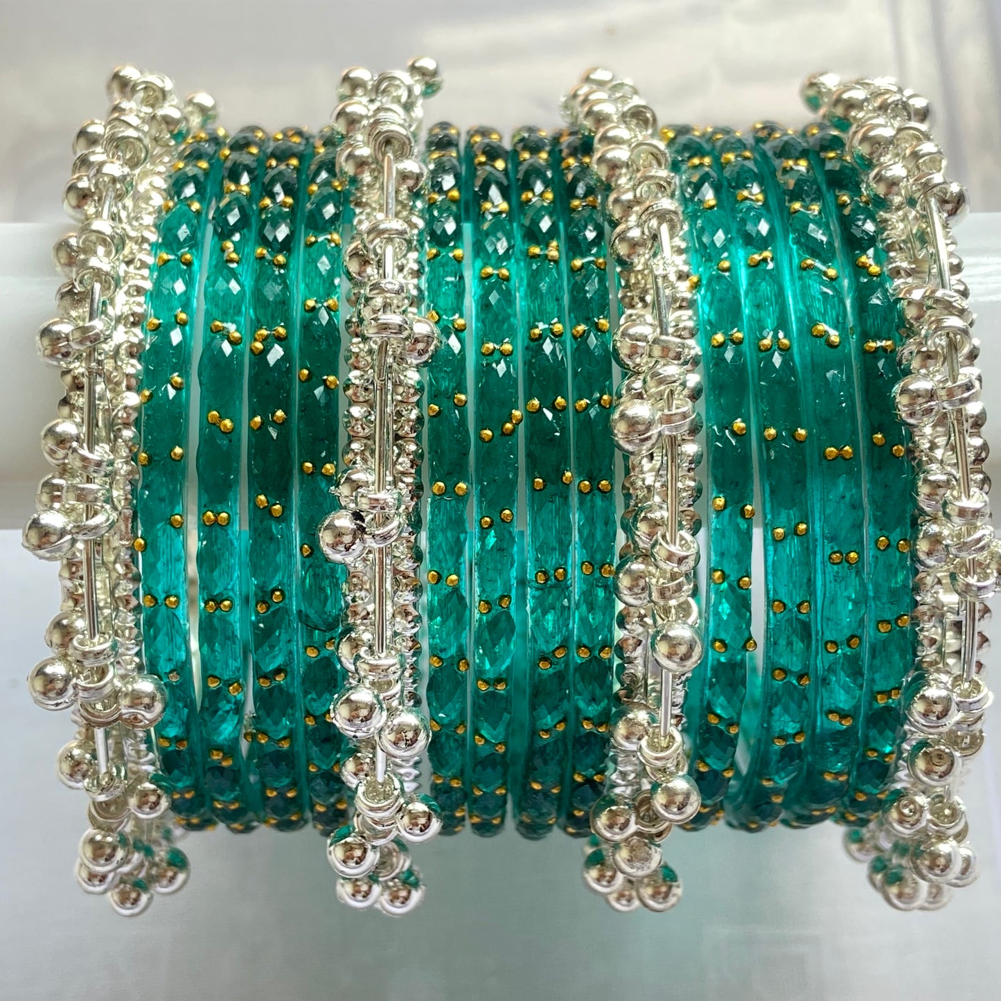 Radium Raindrop Bangles Set
