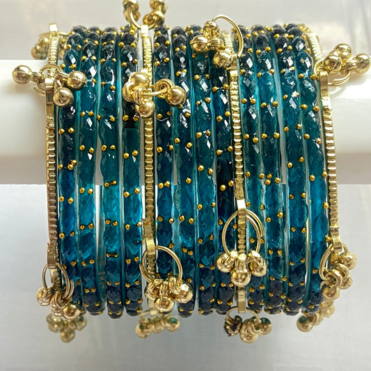 Morpankhi Raindrop Bangles Set