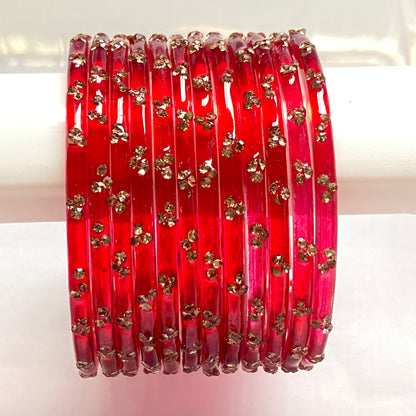 Triple Stone Bangles set