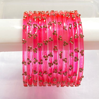 Triple Stone Bangles set