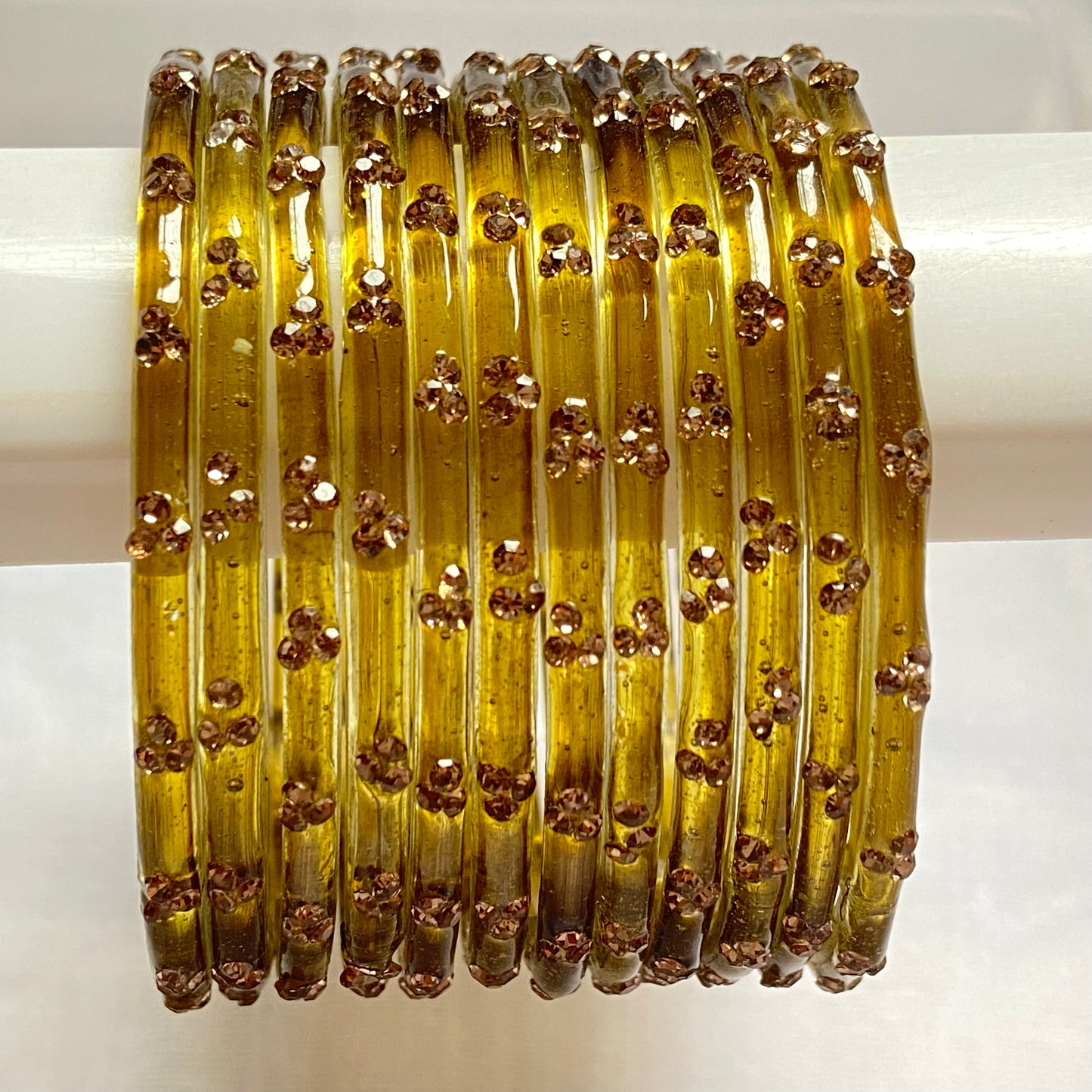 Triple Stone Bangles set