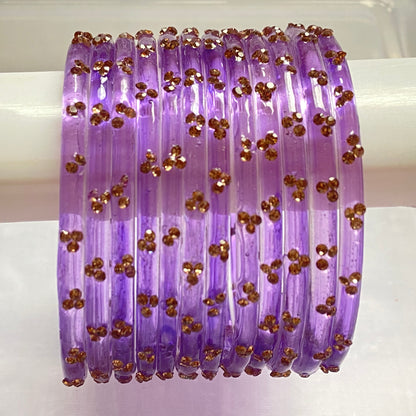 Triple Stone Bangles set