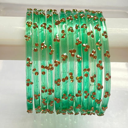 Triple Stone Bangles set