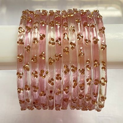 Triple Stone Bangles set
