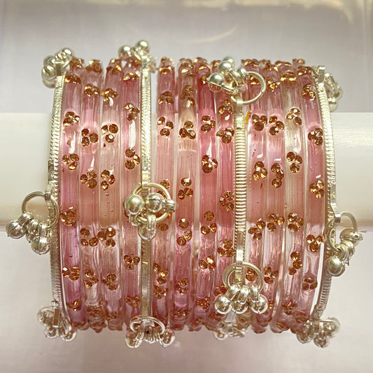Pyaazi Triple Stone Bangles Set