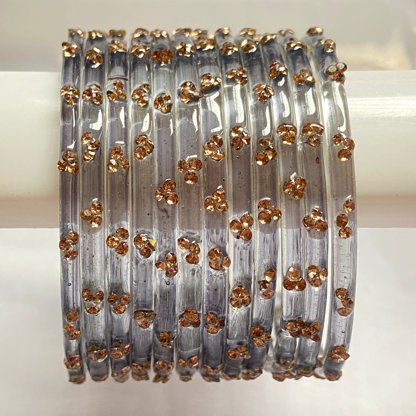 Triple Stone Bangles set