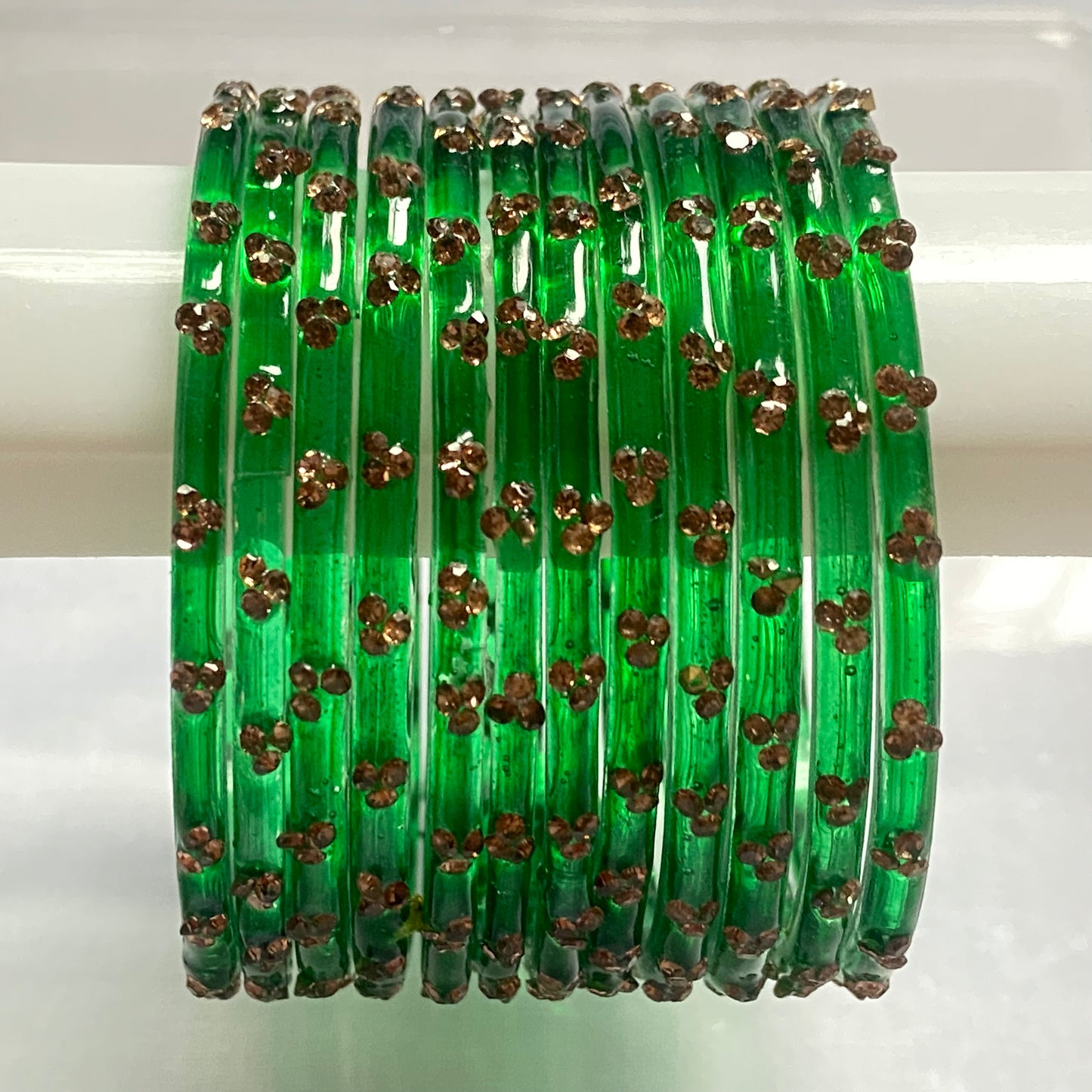 Triple Stone Bangles set