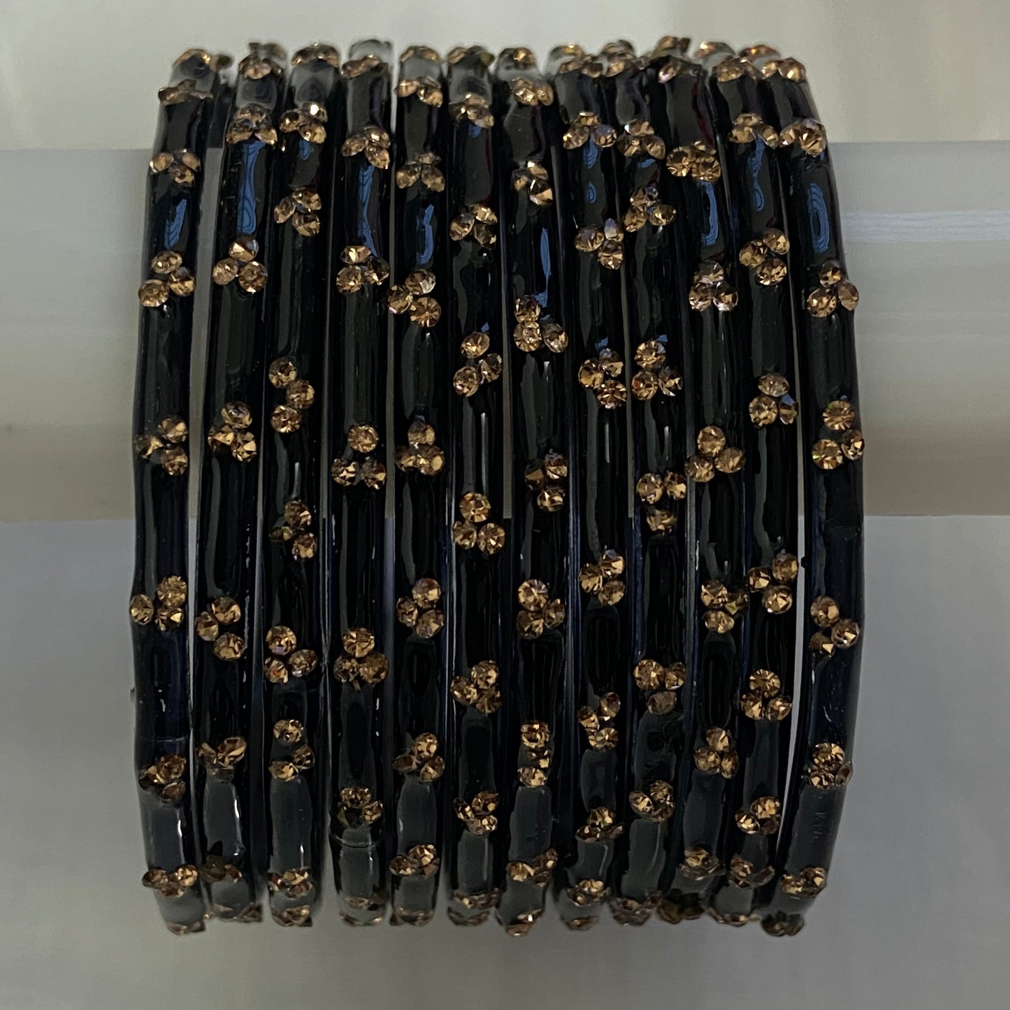Triple Stone Bangles set